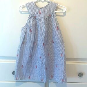 Girls seersucker dress